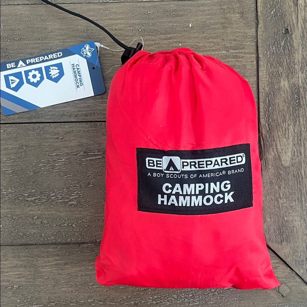 Be Prepared Red Camping Hammock